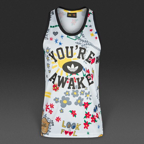 Adidas Originals Pharrell Williams Doodle Tank White / Multi for Men